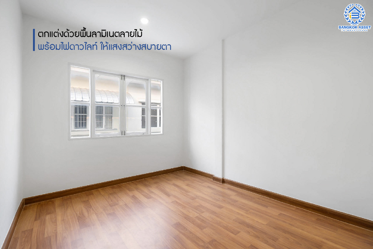 บ้านมือสองตกแต่งใหม่ ม.บุศรินทร์ วงแหวน (บ้านกล้วย-ไทรน้อย) จากแบรนด์ L&H เนื้อที่ 20.5 ตร.ว. ฟังก์ชั่น 3 ห้องนอน 2 ห้องน้ำ ตอบโจทย์ทุกการอยู่อาศัย ใกล้เซ็นทรัลเวสต์เกต และ รถไฟฟ้า "สถานีคลองบางไผ่"